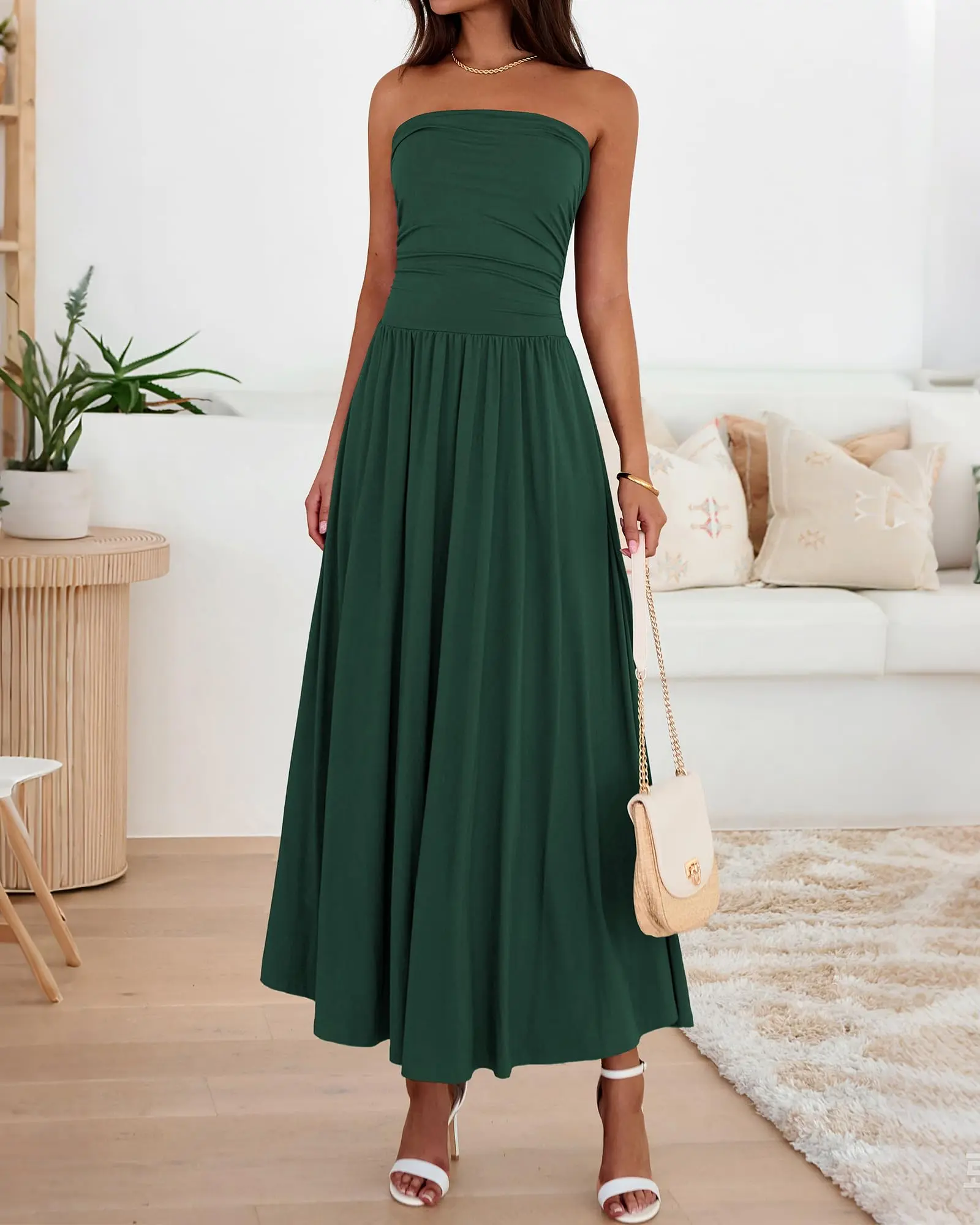 BTFBM Women Strapless Tube Top Dress Summer 2026 Sleeveless Ruched Flowy Cocktail Wedding Guest Maxi Dresses with Pocket - TikTok Shop BTFBM Women Strapless Tube Top Dress Summer 2026 Sleeveless Ruched Flowy Cocktail Wedding Guest Maxi Dresses with Pocket - TikTok Shop