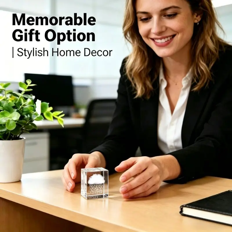New Looking for a gift that lasts? Our 3D Crystal Cube (Rain Cloud/Heart/Galaxy) is a timeless keepsake for Valentine's Day. It's also a stylish decor piece that adds magic to your home or office. Get yours now! 🪐.