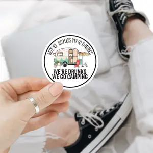 Funny Camping Decal, Funny RV Sticker, Drunk Camping, Funny RV Decal, Camping Sticker, RV Life, Camping Life