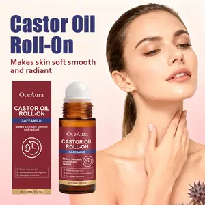 Oceaura Castor Oil Roll-On， Soften Smooth Skin, Boost Glossiness, Deep Moisturizing Nourishing, Daily Hydrating Moisturizer, Gentle Facial Care, Daily Moisturizing Blend
