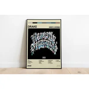 Drake Album Collection - Honestly Nevermind Poster