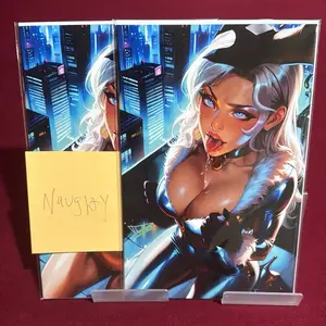 Black Cat Kneeling Nice/Naughty Paper set