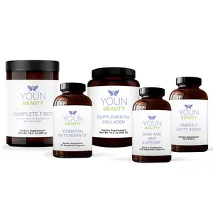 YOUN BEAUTY COMPLETE SKIN SUPPLEMENT SYSTEM contains Collagen Essential Antioxidants and Omega-3 Fatty Acids Healthcare