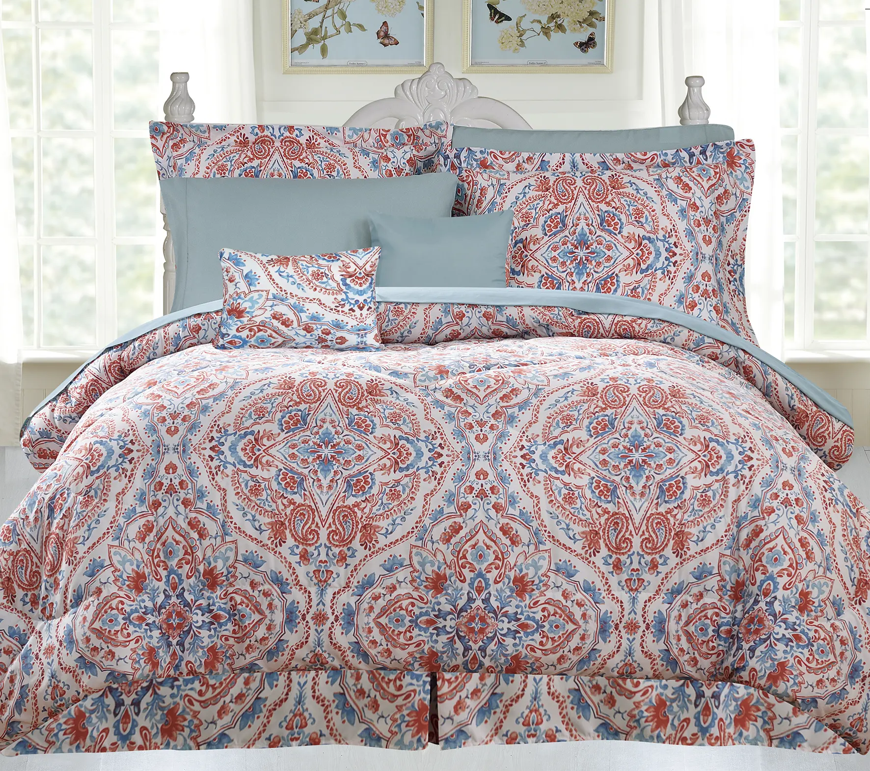 Kathy Ireland 10 Piece Bed in a Bag Comforter Set