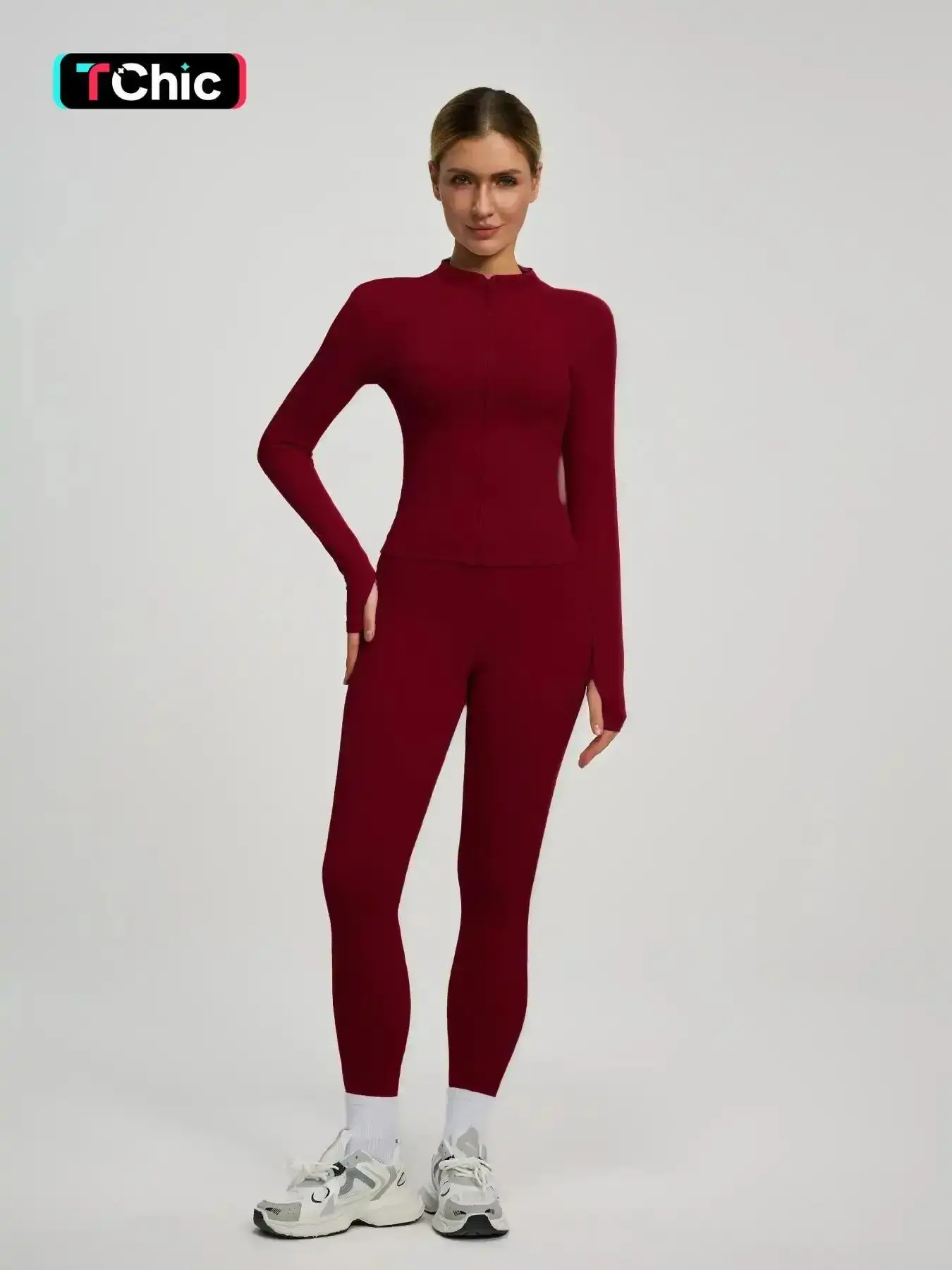 High Elasticity Abdominal Control Yoga Set, Slimming Fitness Running Pants for Women, Comfortable Sportswear for All Seasons, Yoga Tracksuit Set Shift Dress V Neck Travel Outfit Business Casual Loose Fit Breathable