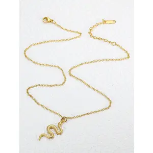 Luxury Scaled Snake Necklace, Elegant & Chic Fashion Accessory for Daily Looks