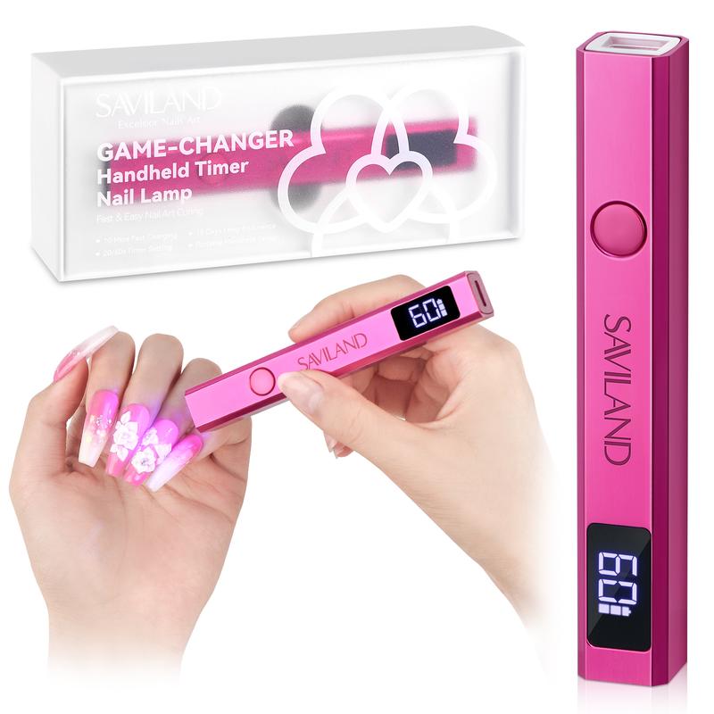 SAVILAND Handheld U V Nail Light for Nails: 12W Nail Lamp Fast Curing ...
