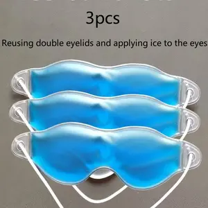 3pcs Reusable Eye Ice Packs, Cooling Gel Eye Mask, Cold Hot Relief Ice Bag, Sleep Comfort, Summer Cooling, Beauty Eye Mask