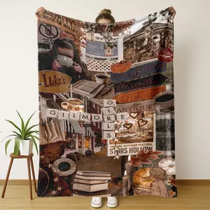 Gilmore Girls Theme Blanket, Soft Warm Throw for Home Office Travel, Comfortable Nap Blanket for Air-Conditioned Rooms