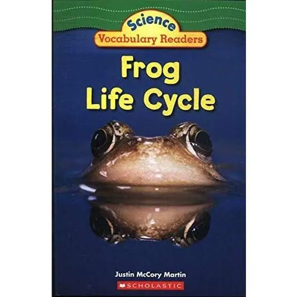 Used Hard Cover Scholastic Frog Life Cycle Books for Kids by Martin-Justin-McCory, Like New 24 Page English Literature & Art Book, 2007 Edition, 0.14 lbs