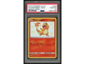 2019 Pokemon Sun and Moon Hidden Fates Shiny Vault Holo Charmander #SV6 PSA 10