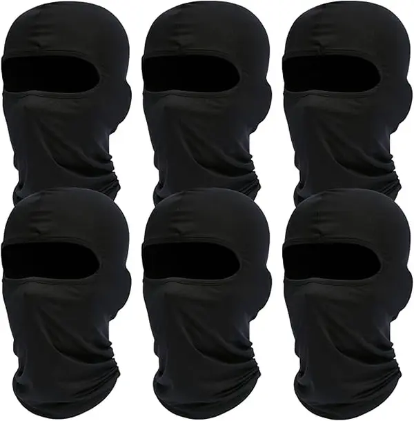 Balaclava Ski Face Mask: Cooling Neck Gaiter Full Face Cover Hood Shiesty Mask for Men Women 6 Pack