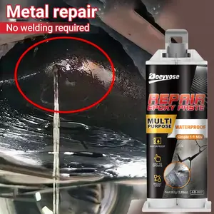 Quick-Cure Car Repair Epoxy Glue, Heavy-Duty Automotive Epoxy Resin, High-Strength Adhesive for Bumper Radiator Leaks, Dashboard Patching, Metal Repair Glue