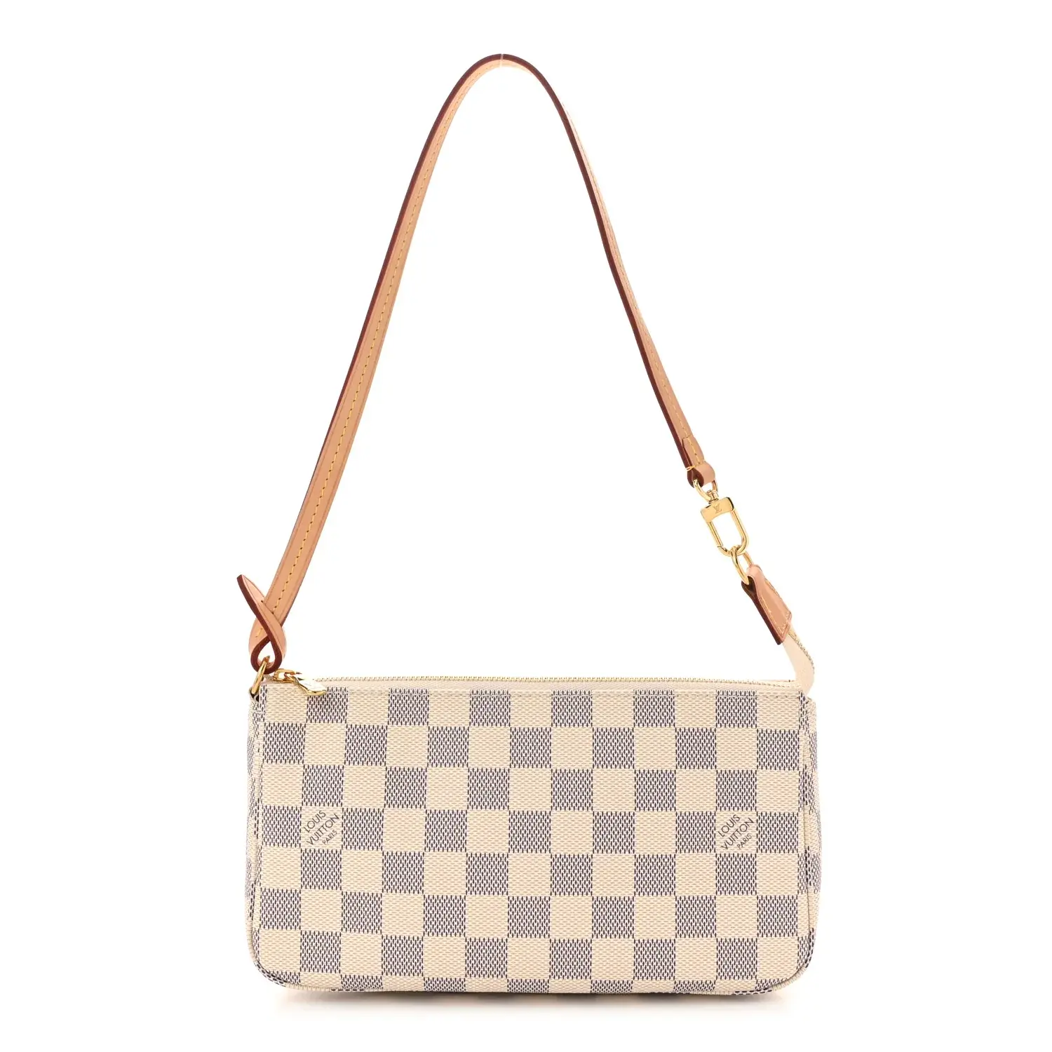 Pre-owned Louis Vuitton canvas Shoulder bags Damier Azur Pochette Accessories Z 1863