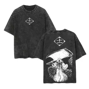 Kenpachi Zaraki Squads 11 Bleach Anime Double Printed Vintage  Washed Tee Unisex Oversize Anime Manga , Gift For Anime Fan Lover