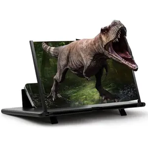 Screen magnifier for cell phone 18 phone magnifying screen hd 3d upgraded phone screen amplifier phone stand with screen enlarger compatible with all smartphones for movies videos gaming