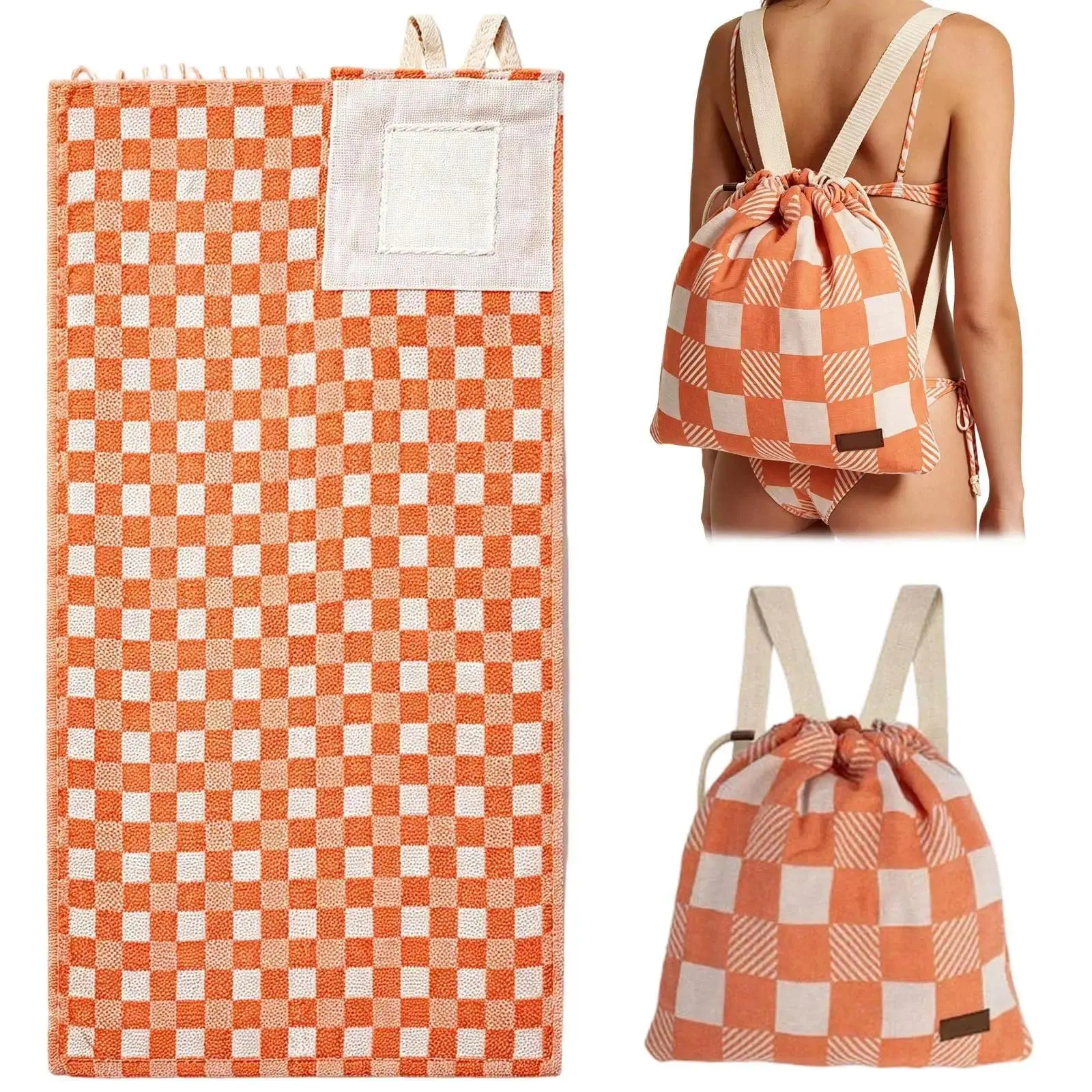 Orange Gingham