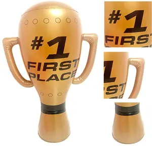 Inflatable Trophy Cup, Celebrate First Place, Perfect for Parties, Birthdays, Graduations, Sports Events, Portable Foldable Decor
