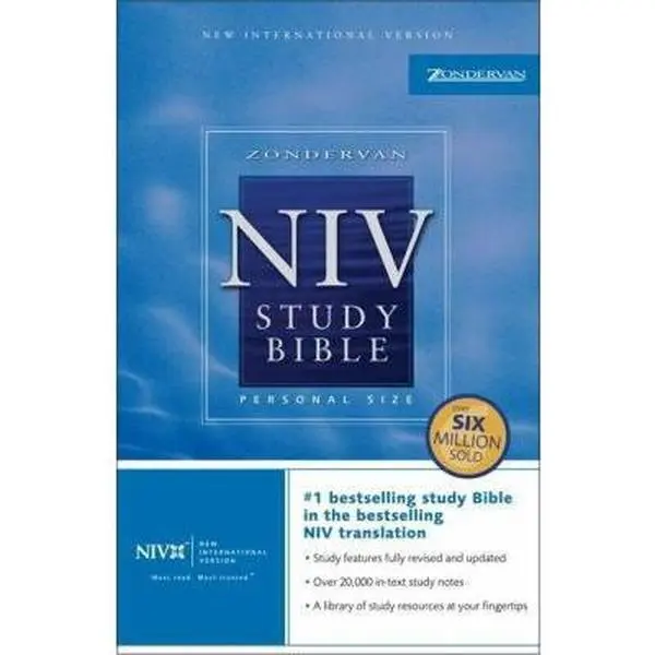 USED Book - Zondervan NIV Study Bible, Personal Size by Kenneth L. Barker (Paperback) - english