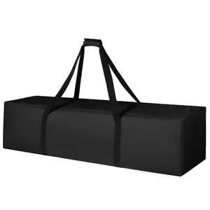 Black Large - Capacity Oxford Cloth Bag: Waterproof Luggage/Moving/Packing Bag for Travel, Storage & Tool Organization