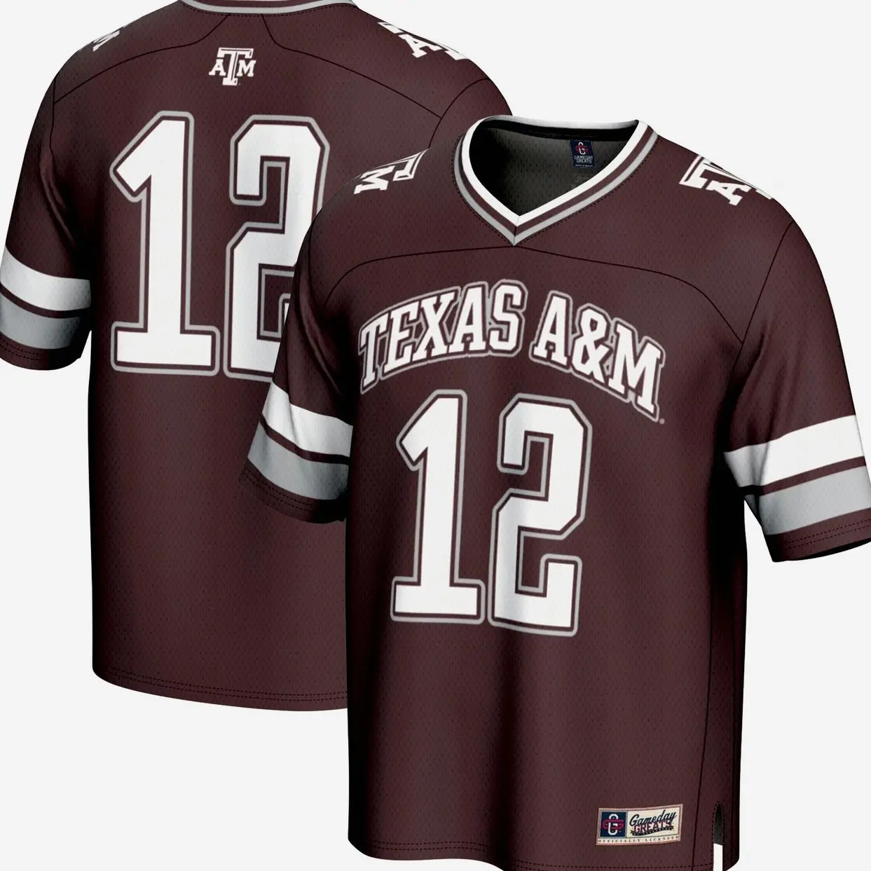 #12 Texas A&M Aggies GameDay Greats Lightweight Collegiate Football Fashion Jersey - Maroon