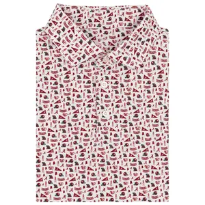 The Alabama Gameday Men's Short Sleeve Collegiate Polo, Golf Polo Shirt, Men's Short Sleeve Polo, 3D All Over Print Shirt