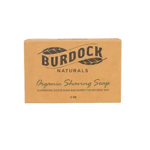Burdock Natural Organic Shaving Soap – Herbal, Moisturizing & Gentle for Sensitive Skin and Razor Bump - Hydrating Formula for a Smooth Shave