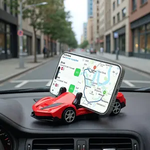 Dashboard car phone holder for sports cars - rotating and fixed navigation support bracket - car model display piece - decorative item - multi-functional support frame - navigation car accessory - creative car interior instrument display piece