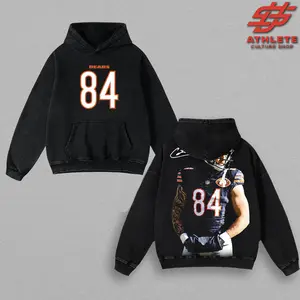 Colston Loveland #84 Vintage Washed Tee Hoodie Sweatshirt – Michigan Football Graphic Shirt, Game Day Outfit for Wolverines Fans, Unisex Apparel, Retro College Football Streetwear, Made in USA, Gift for Him