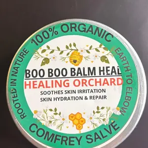 BOO BOO BALM HEAL HEALING ORCHARD 100% Organic Comfrey Salve with Macintosh Apple Essential Oil for Skin Repair & Healing - Healthcare, Therapeutic