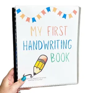 Handwriting Learning Book - Dry Erase Letter Tracing with Colorful Cover and Learning Activities