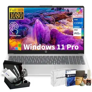 HP 15.6'' Ai Laptop Computer, Intel 13th Core i7-1355U, 15.6'' Touchscreen FHD IPS Display, Windows 11 Pro, Ai Copilot, Up to 32GB RAM, Up to 2TB SSD, Wi-Fi 6, Fast Charge