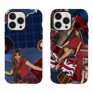 P-Pink.Pantheress 2000s Aesthetic Collage Phone Case Compatible for iPhone 17 Promax 16 15 14 13 12 11 and for Samsung S21-S25 Perfect Gift for Music Fans