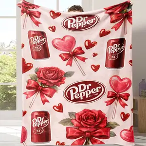 Softest Dr Pepper Blanket Ever Dive into this plush, pink blanket and let the Dr Pepper vibes wrap you up. It's like a hug from your favorite drink! Perfect for movie nights and cold days，This is the best gift for couples, children, parents and friends