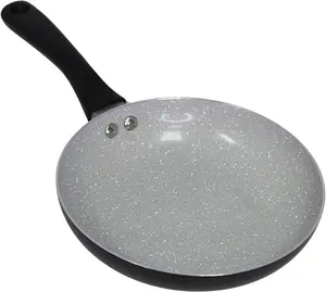 Stainless Steel Nonstick Frying Pan, 8" Premier Ceramic Nonstick Fry Pan with Cool Touch Handle, Matte Black Cookware
