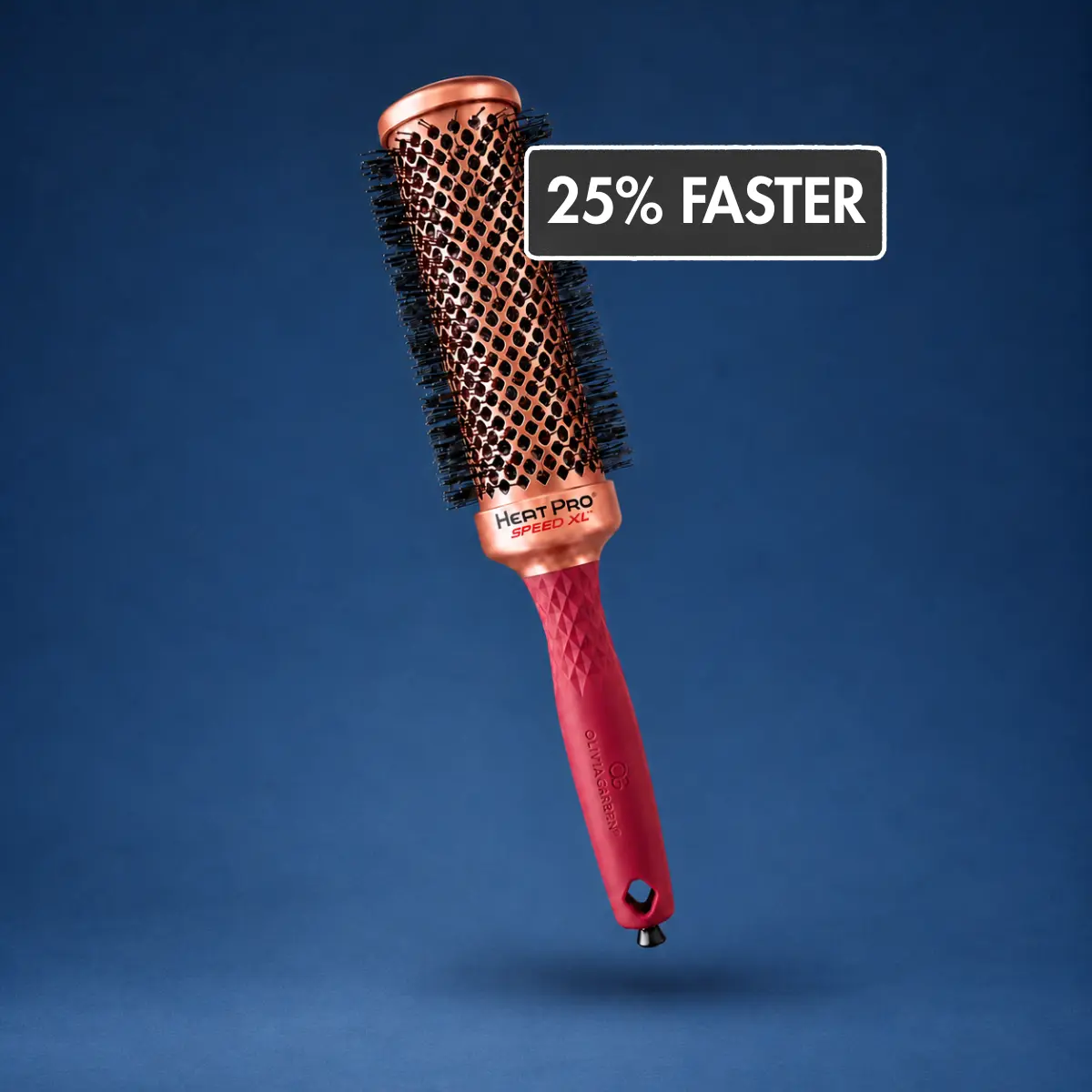 [Olivia Garden] HeatPro Ceramic Round Brush XL | Professional Blowout Brush for Faster Drying, Anti-Frizz, Added Volume & Heat Protection | For Long, Thick & Medium Hair | Large Barrel Thermal Brush | Salon-Grade Styling Tools
