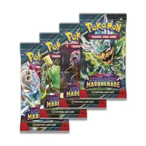 Pokémon Twilight Masquerade 4 booster packs (LIVE RIP & SHIP)
