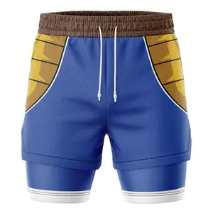 TRENDY 2026 Vegeta Battle Armor D.B.Z 2-in-1 Performance Shorts, Halloween Gym Shorts, Workout Shorts, Casual Comfy Breathable Shorts, Gym Clothing, Men Sport Shorts
