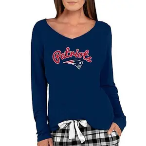 Football Fan Shop Officially Licensed NFL Ladies Marathon Long-Sleeve Top - Patriots