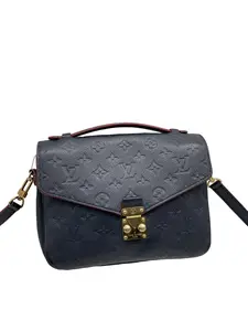 Pre-owned Louis Vuitton LV Navy Monogram Satchel Crossbody Bag/WJ04520716
