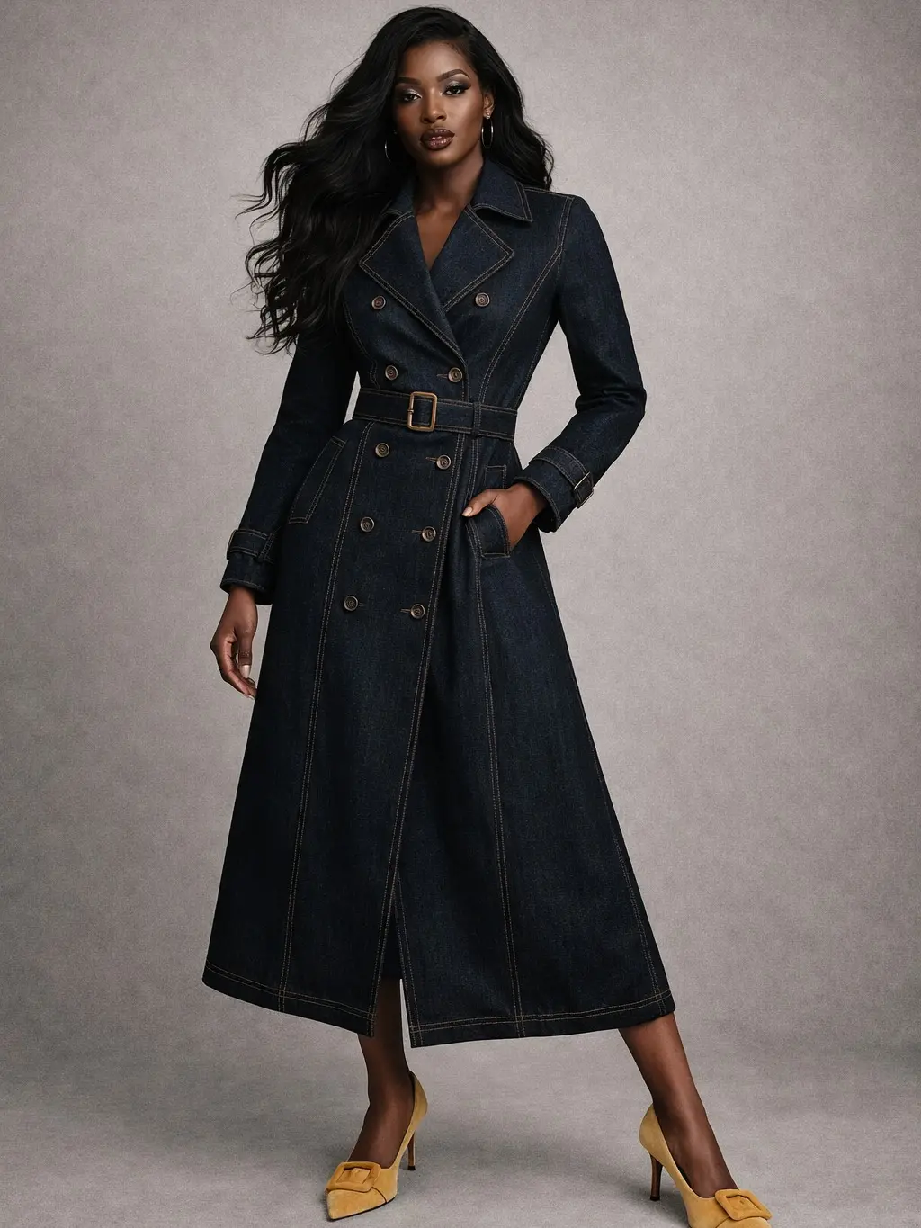 KENYA LONG DENIM COAT DRESS