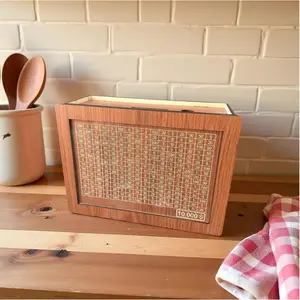 MONEYBOX Wooden Savings Box – Eco-Friendly $10,000 Saving Challenge & 2026 Money Plan Gift