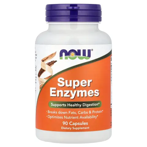 NOW Foods Super Enzymes, 90 Capsules