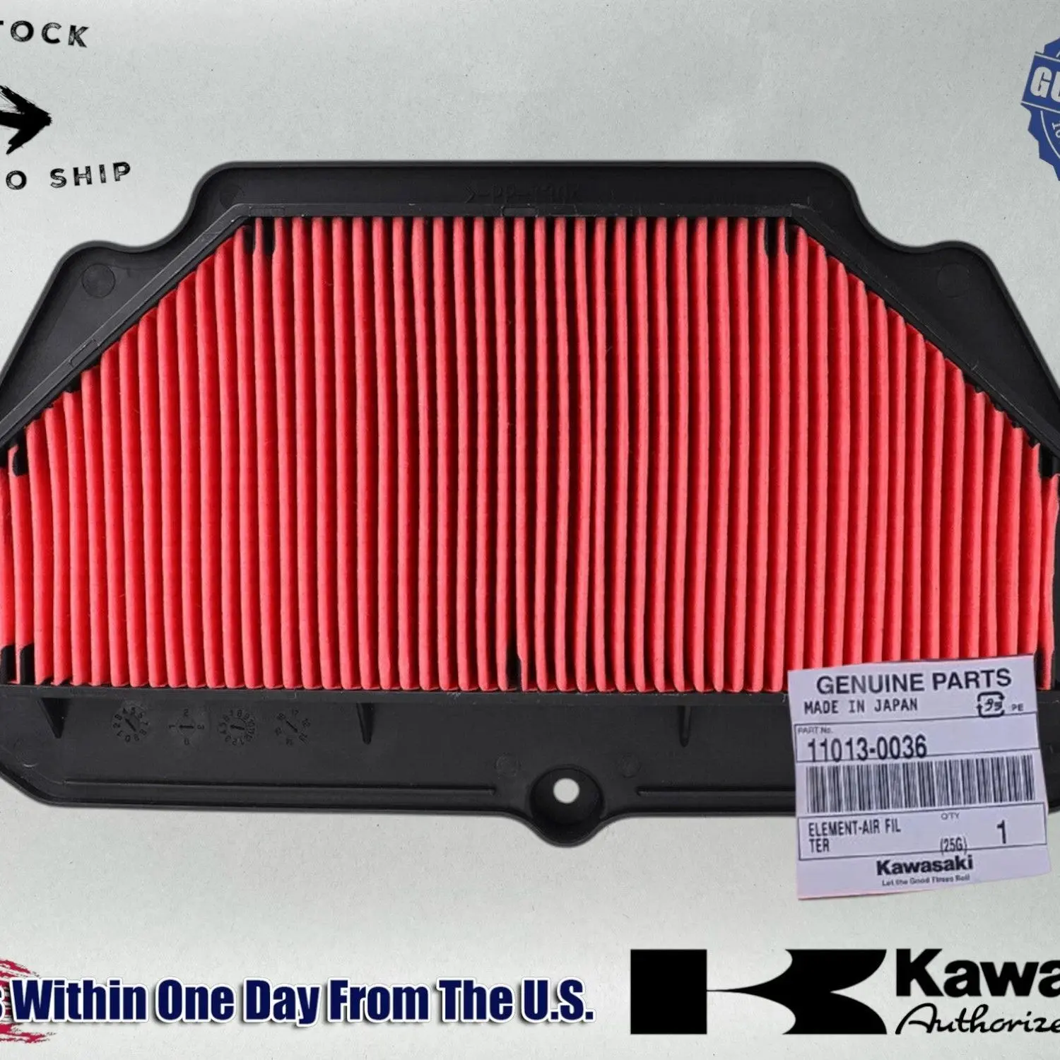 Kawasaki OEM 09-14 Ninja ZX-6R Air Filter 11013-0036