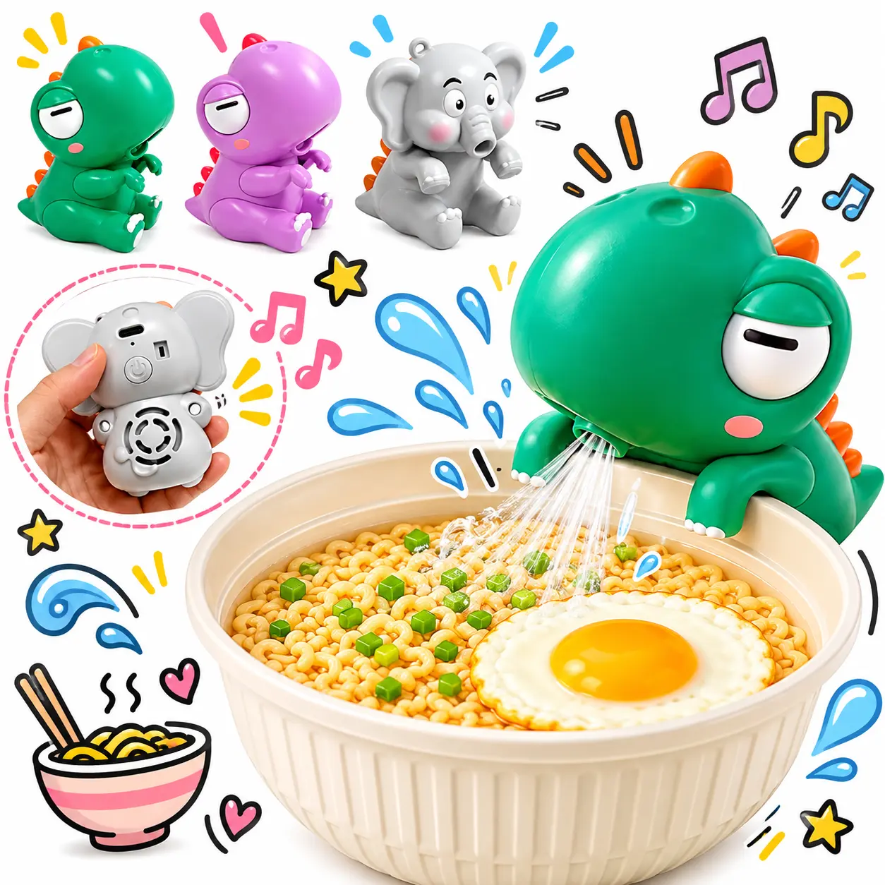Clip-On Mini Fan for Cup & Bowl – Dog-Shaped Air-Blowing Cooling Attachment for Tea, Coffee & Hot Soup, Cooling Drink Fan, Portable Coffee Cooler Fan & Stylized Desk Gadget