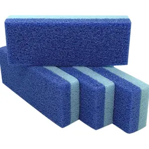 Foot Pumice Stone for Feet Hard Skin Callus Remover and Scrubber (Pack of 4) (Blue)