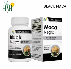 HERBAL SOLUTIONS Black Maca – Daily Wellness Supplement | 60 Capsules