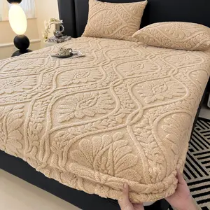 Four-Way Stretch Elastic Cord Bedskirt, Soft Warm Fabric, No Wrinkles, Tight Fit, Deep Pocket Design, King and Queen Size