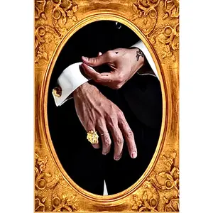 Gold-Plated Lion Head Cufflinks by Mordekai