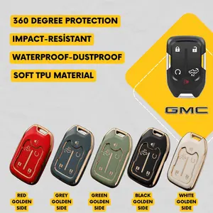 CHEVROLET GMC 5-Button Key Fob Cover for Silverado, Sierra, Tahoe